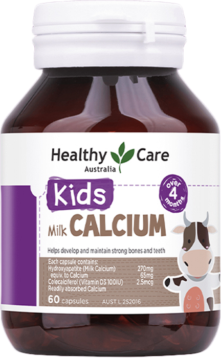 Viên uống bổ canxi cho bé Healthy Care Kids Milk Calcium (60v)