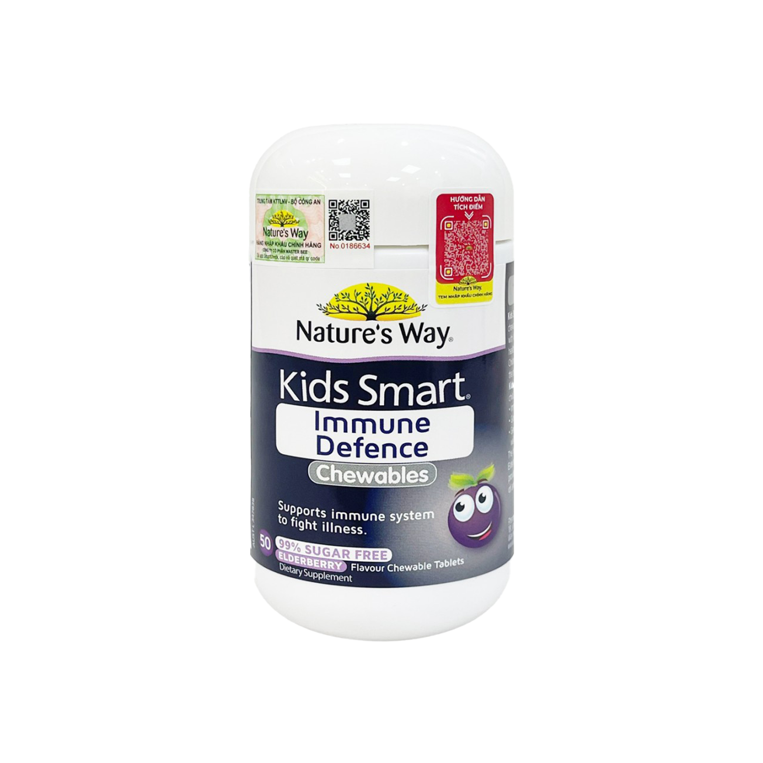 Kẹo tăng đề kháng Nature's Way Kids Smart Immune Defence (50v)
