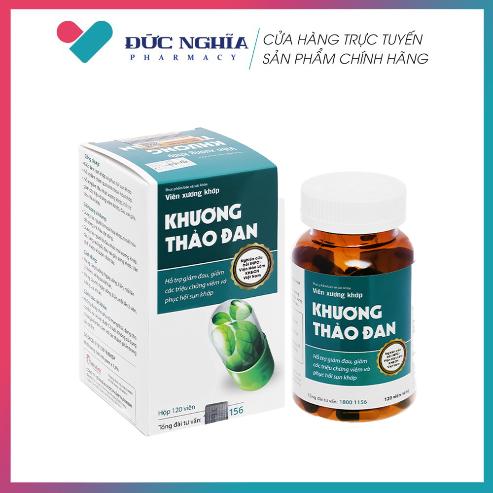 Khương Thảo Đan - Viên Xương Khớp (120 Viên) - Nhà Thuốc Đức Nghĩa