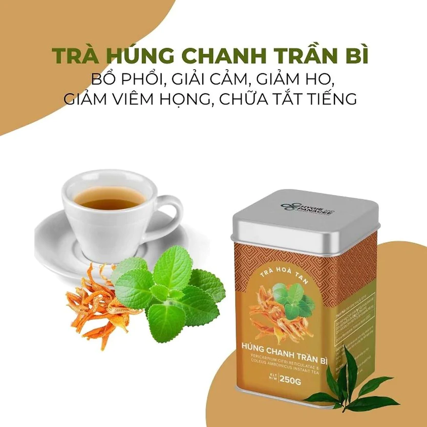 Trà Hòa Tan Húng Chanh Trần Bì Hygie 250gr