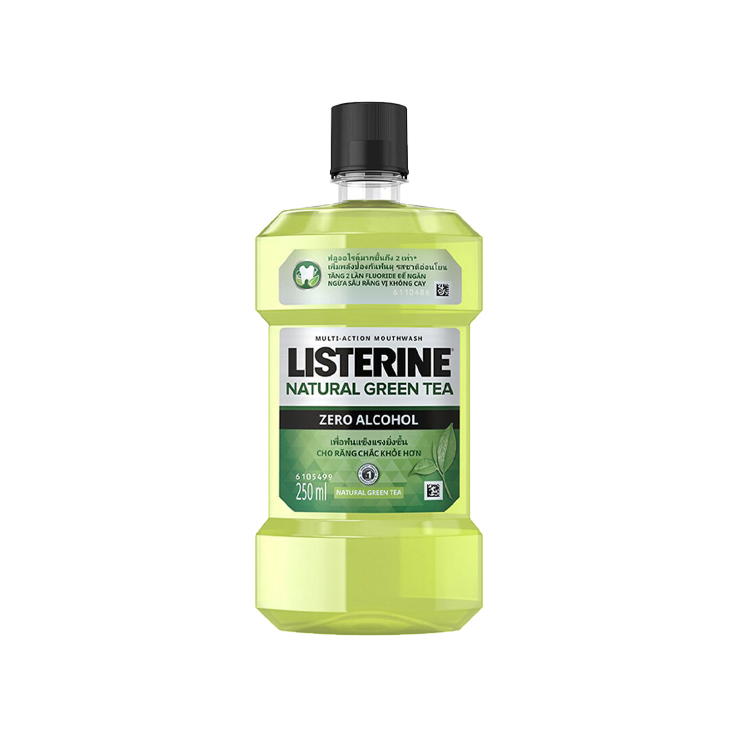 Nước súc miệng Listerine Natural Green Tea không cay 250ml