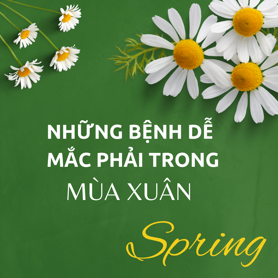 Những căn bệnh dễ mắc phải trong mùa xuân